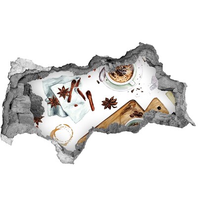 Wandtattoos Mauerdurchbruch Kaffeeecke mit Gewürzen