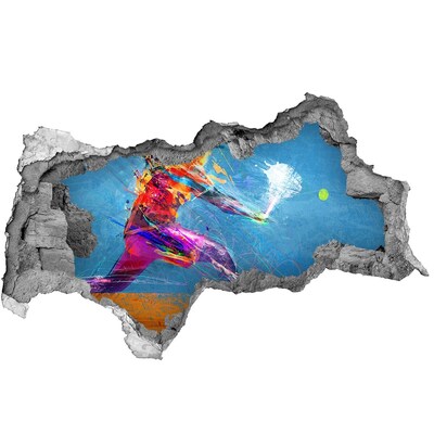 Wandbilder 3D Mauerdurchbruch Eintauchen in Farben