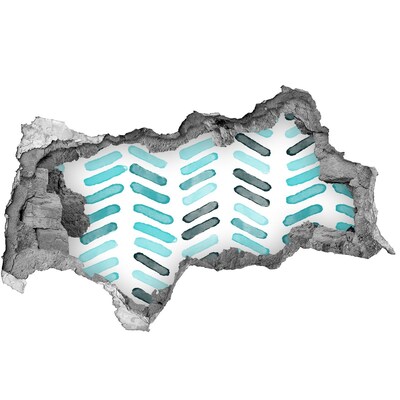 3D Wandtattoos Mauerdurchbruch Interieur im modernen Stil