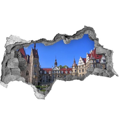 Wandbilder 3D Mauerdurchbruch Ein Schloss im Grünen