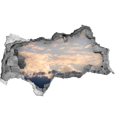 3D Wandtattoos Mauerdurchbruch Himmel in den Wolken