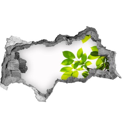 Mauerdurchbruch Aufkleber Eine grüne Oase hinter der Mauer