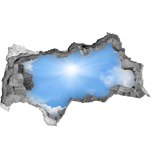 Wandtattoos Mauerdurchbruch Himmel mit Sonnenstrahlen