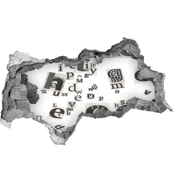 Wandbilder 3D Mauerdurchbruch Literarisches Loch in der Wand