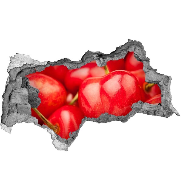 Wandtattoos Mauerdurchbruch Saftige Kirschen in einem kleinen Laden