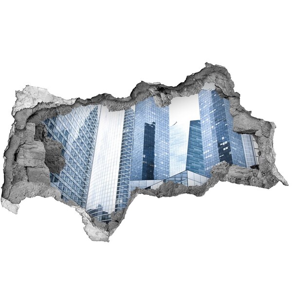 Wandbilder 3D Mauerdurchbruch Moderne Architektur im urbanen Raum