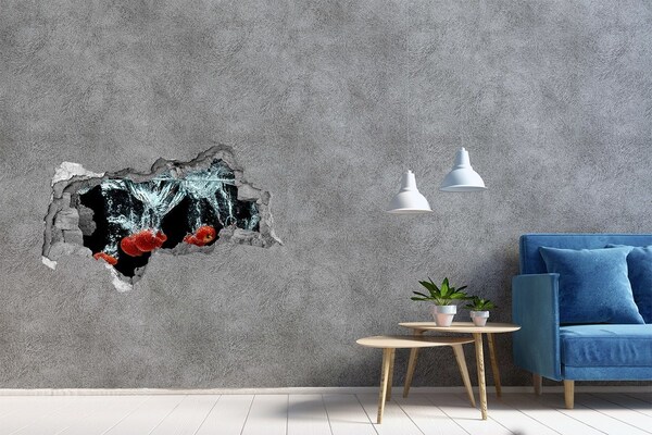 Wandtattoos Mauerdurchbruch Fruchtexplosion im Wasser