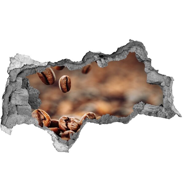 Wandtattoos Mauerdurchbruch Kaffee auf Knopfdruck