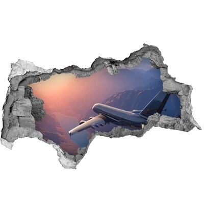 Wandtattoos Mauerdurchbruch Flug über die Berge