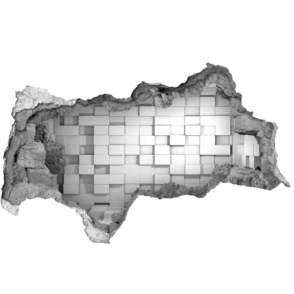 Wandbilder 3D Mauerdurchbruch Moderner Raum hinter der Wand