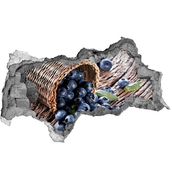 Mauerdurchbruch Aufkleber Beeren im Korb