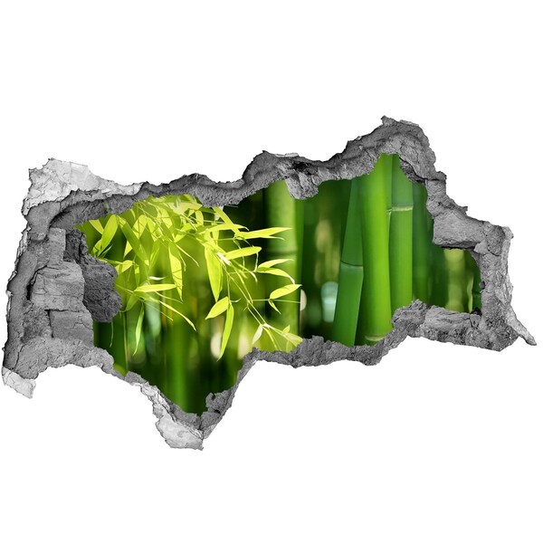 Wandtattoos Mauerdurchbruch Grüner Bambuswald