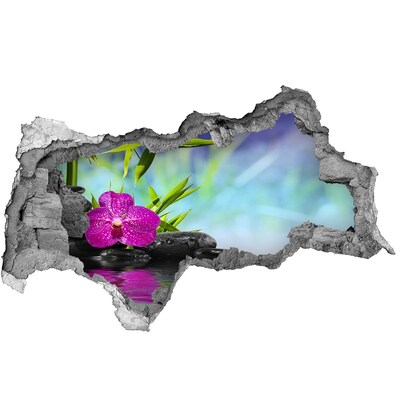 Wandtattoos Mauerdurchbruch Eine Oase der Ruhe mit einer Orchidee