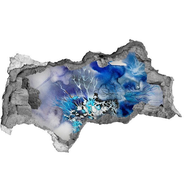 Mauerdurchbruch Aufkleber Die Unterwasserwelt im Loch