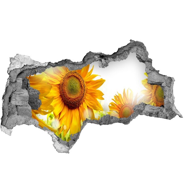 Mauerdurchbruch Aufkleber Ein floraler Traum hinter der Mauer