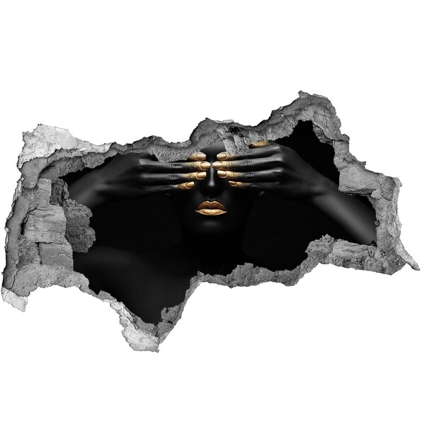 Wandbilder 3D Mauerdurchbruch Bedeckte Augen