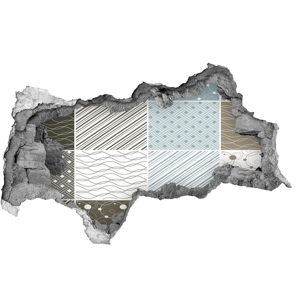 Mauerdurchbruch Aufkleber Muster an der Wand