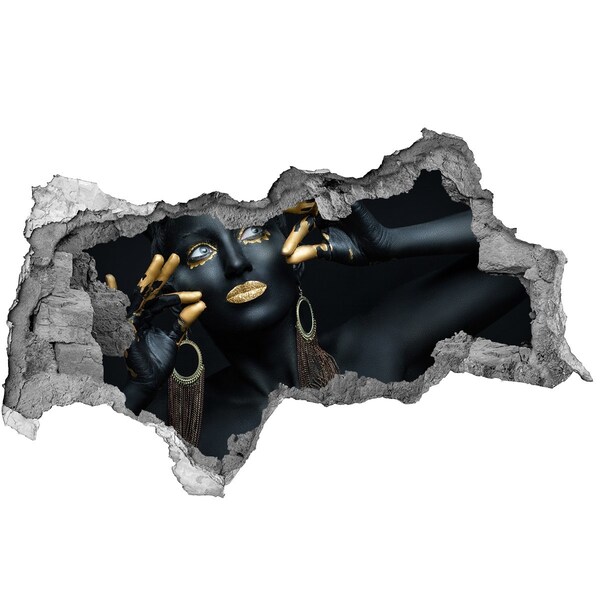 Mauerdurchbruch Aufkleber Das goldene Geheimnis in den Ruinen