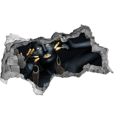 Mauerdurchbruch Aufkleber Das goldene Geheimnis in den Ruinen