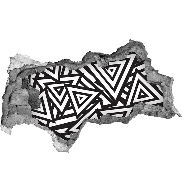 3D Wandtattoos Mauerdurchbruch Abstrakte geometrische Muster