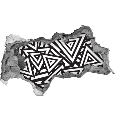 3D Wandtattoos Mauerdurchbruch Abstrakte geometrische Muster