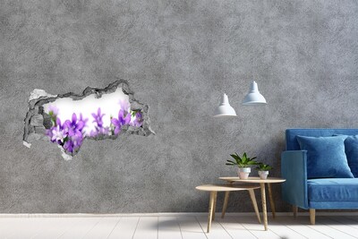 3D Wandtattoos Mauerdurchbruch Blumen im Paradies