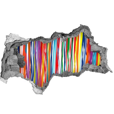 Wandtattoos Mauerdurchbruch Ein farbenfroher Ausbruch von Kreativität