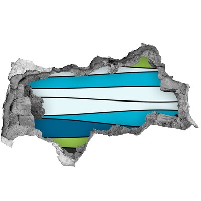 3D Wandtattoos Mauerdurchbruch Abstrakte Darstellung des Wandinneren