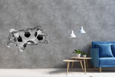 Mauerdurchbruch Aufkleber Fußballillusion an der Wand