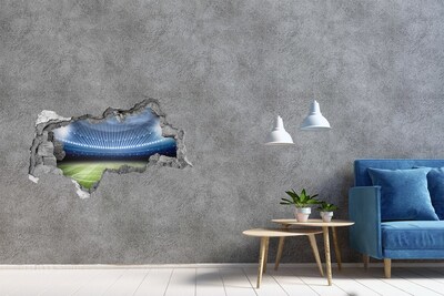 Mauerdurchbruch Aufkleber Das Fußballstadion in Aktion