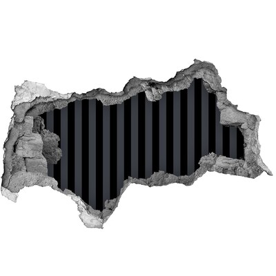 Wandtattoos Mauerdurchbruch Die Illusion eines tiefen Abgrunds