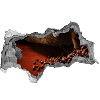 Wandtattoos Mauerdurchbruch Kaffee in einer verfallenen Mauer