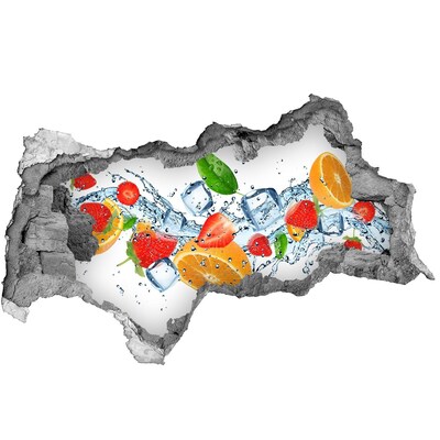 Wandtattoos Mauerdurchbruch Fruchtcocktail in einer Wasserexplosion