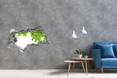 Wandtattoos Mauerdurchbruch Eine grüne Oase hinter der Mauer