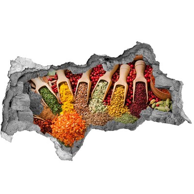 Mauerdurchbruch Aufkleber Eine Küche voller Gewürze