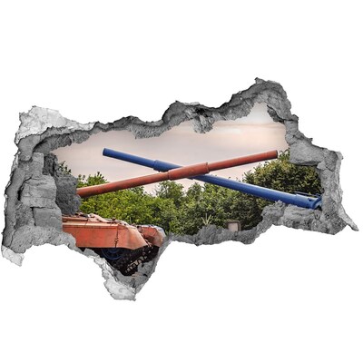 Wandtattoos Mauerdurchbruch Panzerschlacht in den Ruinen