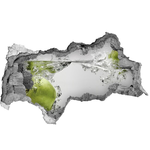 Mauerdurchbruch Aufkleber Der versunkene Apfel