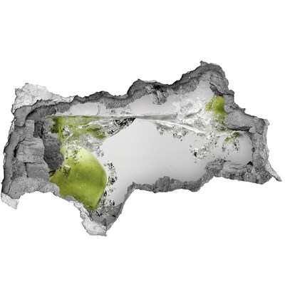 Mauerdurchbruch Aufkleber Der versunkene Apfel