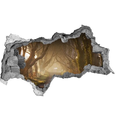 Wandtattoos Mauerdurchbruch Ein Pfad zwischen den Bäumen