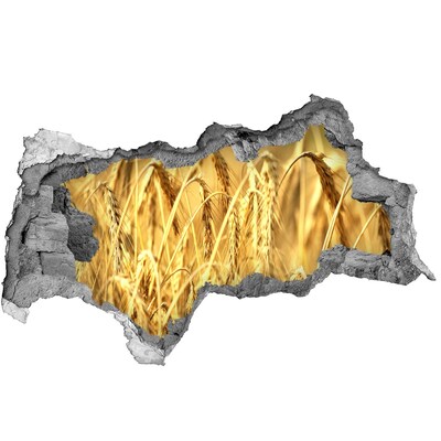 Mauerdurchbruch Aufkleber Goldene Körner im Sonnenschein