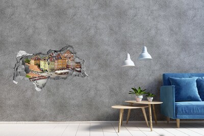 3D Wandtattoos Mauerdurchbruch Warschauer Altstadtplatz