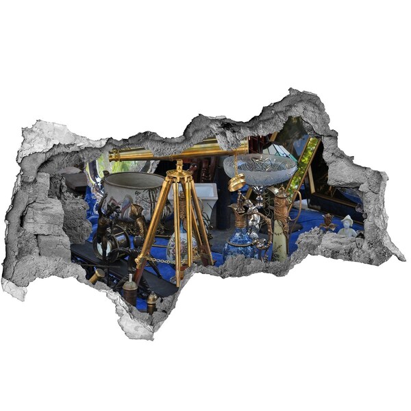 Mauerdurchbruch Aufkleber Antiquitäten in einem Mystery Shop