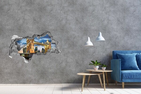 Mauerdurchbruch Aufkleber Tower Bridge in London