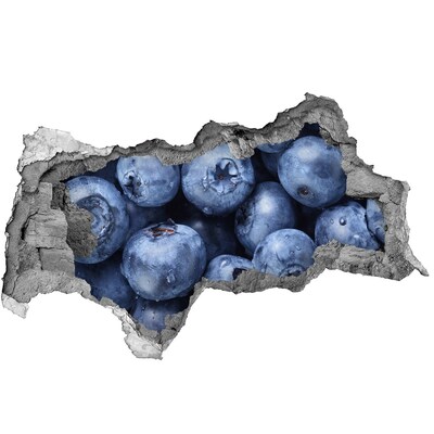 Mauerdurchbruch Aufkleber Beeren im Beton