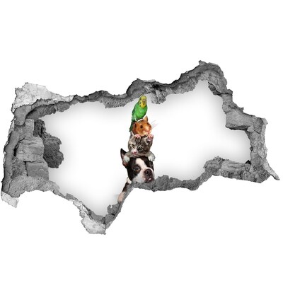 Mauerdurchbruch Aufkleber Tierfreundschaftsturm