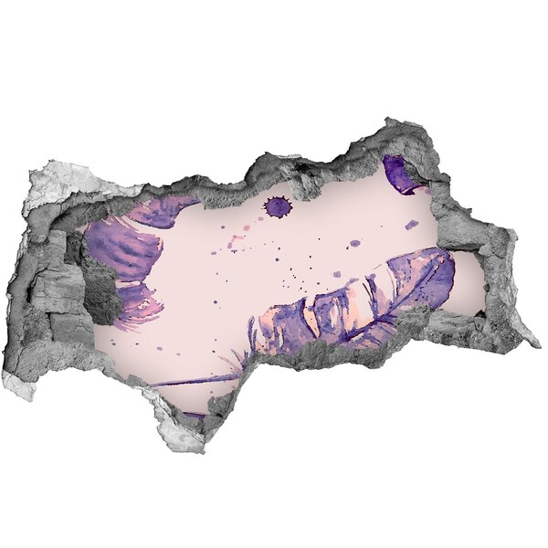 3D Wandtattoos Mauerdurchbruch Tropisches Paradies hinter der Mauer