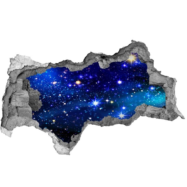 3D Wandtattoos Mauerdurchbruch Weltraumloch in der Wand