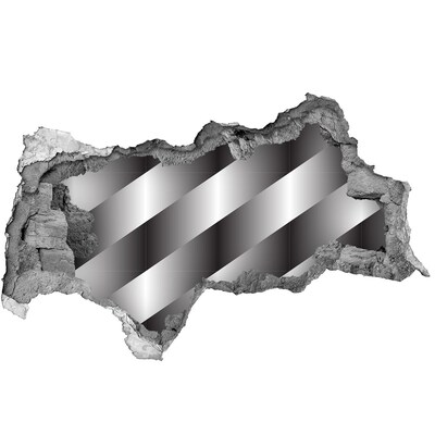 Mauerdurchbruch Aufkleber Illusion einer zerbrochenen Mauer
