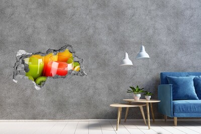 3D Wandtattoos Mauerdurchbruch Erfrischende Cocktails in den Tropen