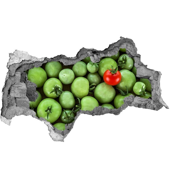 3D Wandtattoos Mauerdurchbruch Früchte aus Beton